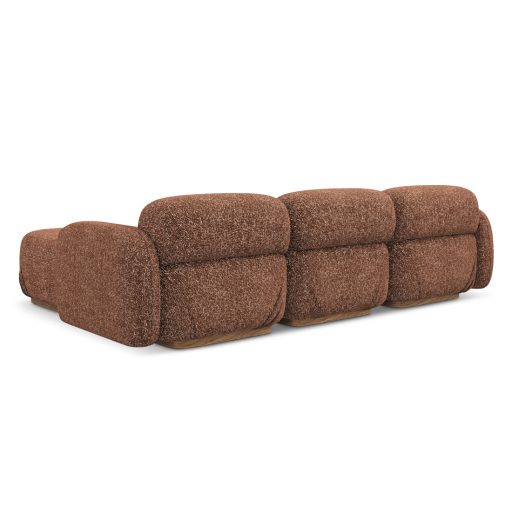 Ailani moduláris sarokkanapé terracotta színben