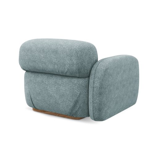 Ailani fotel modul 1 karfával bal - 95x95x73 farmerkék színben