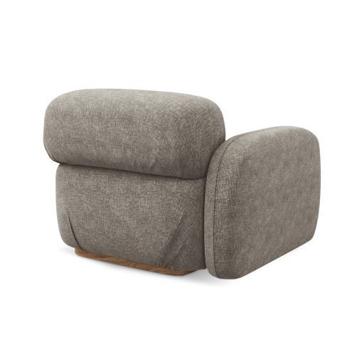 Ailani fotel modul 1 karfával bal - 95x95x73 taupe színben