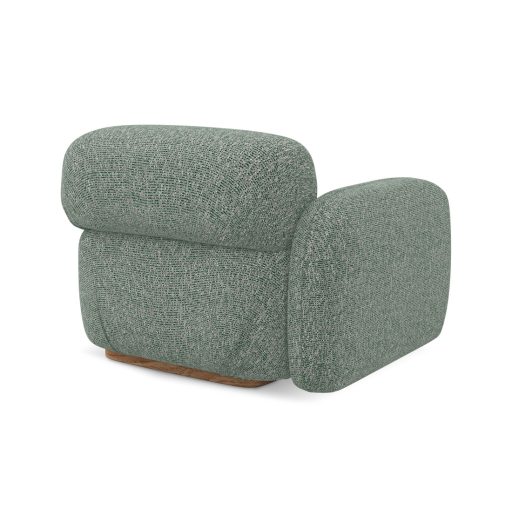 Ailani fotel modul 1 karfával bal - 95x95x73 világoszöld színben