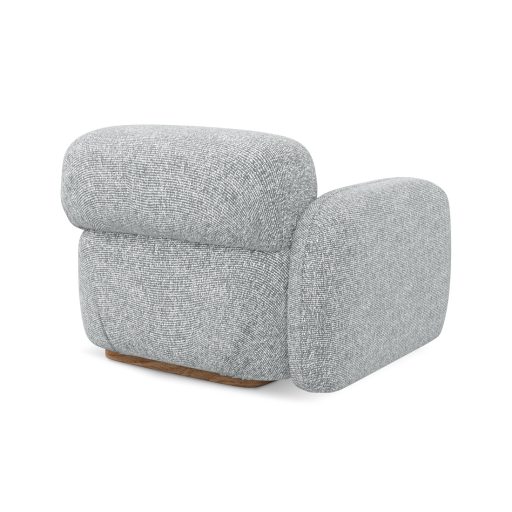 Ailani fotel modul 1 karfával bal - 95x95x73 ezüst színben