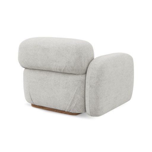 Ailani fotel modul 1 karfával bal - 95x95x73 ezüst színben