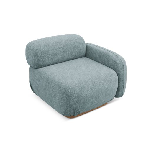  Ailani fotel modul 1 karfával jobb - 95x95x73 farmerkék színben