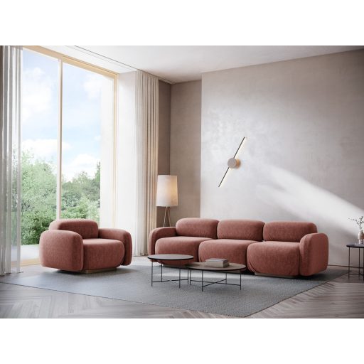  Ailani fotel modul 1 karfával jobb - 95x95x73 halvány rózsaszín színben