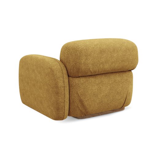  Ailani fotel modul 1 karfával jobb - 95x95x73 mustár színben