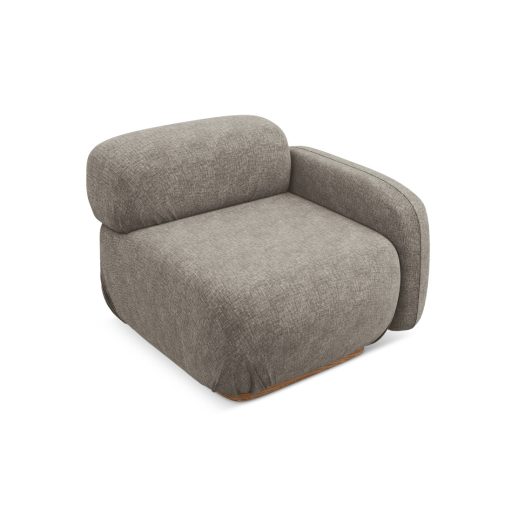  Ailani fotel modul 1 karfával jobb - 95x95x73 taupe színben