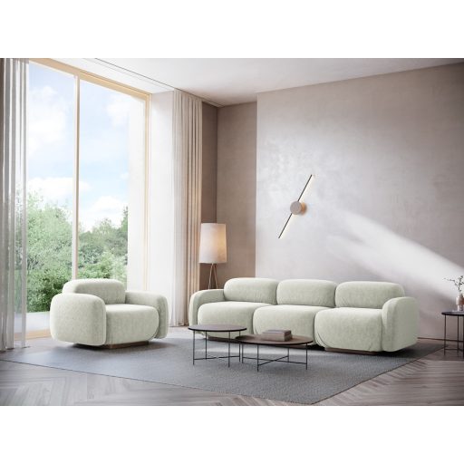  Ailani fotel modul 1 karfával jobb - 95x95x73 fehér színben