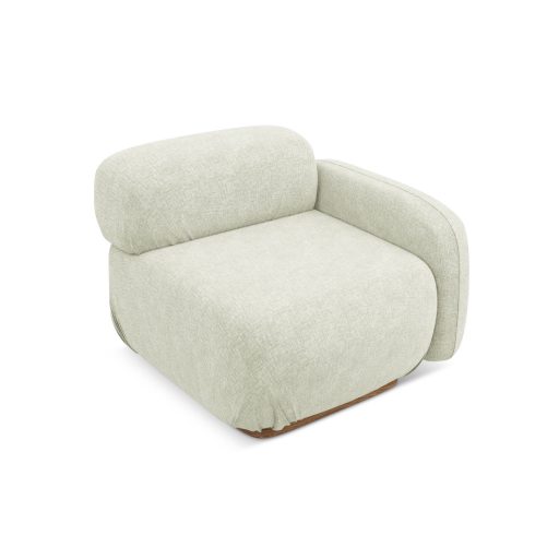  Ailani fotel modul 1 karfával jobb - 95x95x73 fehér színben