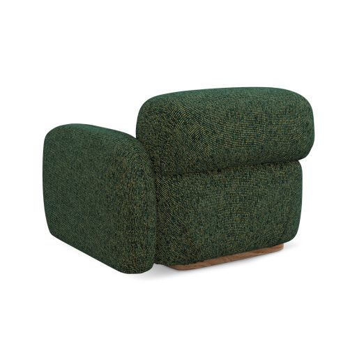  Ailani fotel modul 1 karfával jobb - 95x95x73 zöld színben