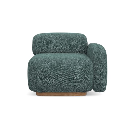  Ailani fotel modul 1 karfával jobb - 95x95x73 farmerkék színben