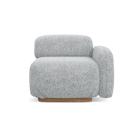  Ailani fotel modul 1 karfával jobb - 95x95x73 ezüst színben