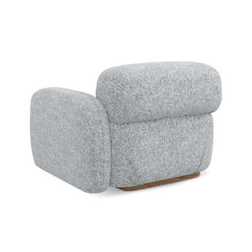  Ailani fotel modul 1 karfával jobb - 95x95x73 ezüst színben