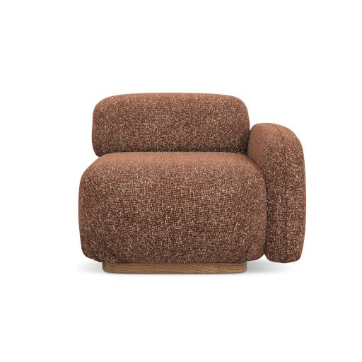  Ailani fotel modul 1 karfával jobb - 95x95x73 terracotta színben