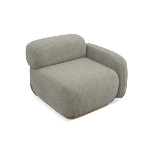  Ailani fotel modul 1 karfával jobb - 95x95x73 taupe színben