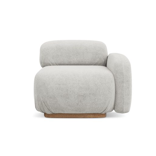  Ailani fotel modul 1 karfával jobb - 95x95x73 ezüst színben