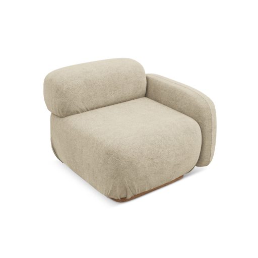  Ailani fotel modul 1 karfával jobb - 95x95x73 bézs színben