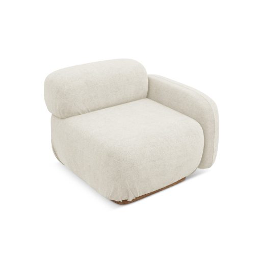  Ailani fotel modul 1 karfával jobb - 95x95x73 pearl (gyöngy) színben