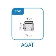 Agat fotel Arizona huzat - kanape-shop.hu