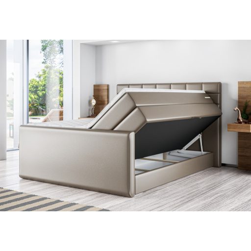 Aiva boxspring ágy ágyneműtartóval 120 X 200