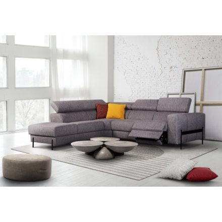 Akron 3 személyes kanapé 1 karral bal - Elektromos Relax funkció 2 oldalon