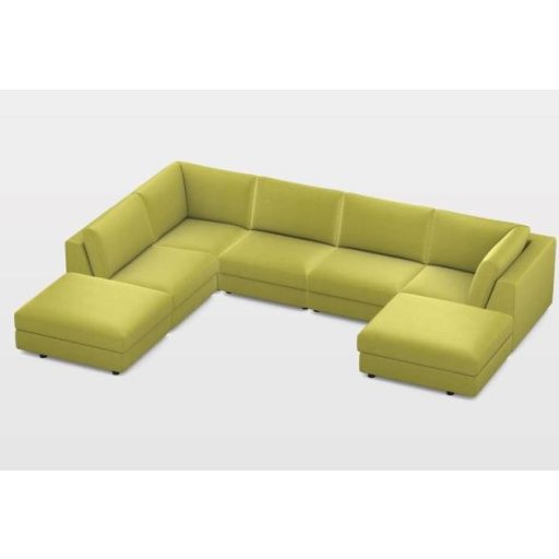 Allente U-alakú sarokgarnitúra 282 cm x 388 cm x 194 cm - balos