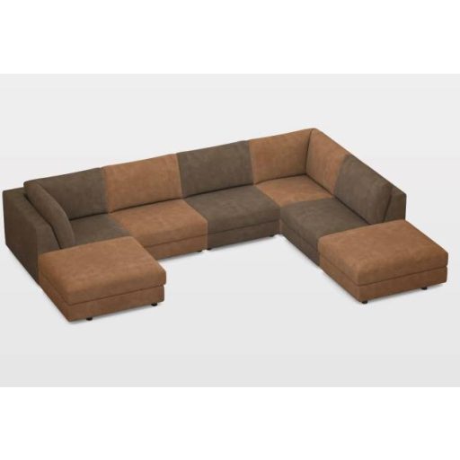 Allente U-alakú sarokgarnitúra 194 cm x 388 cm x 282 cm - jobbos