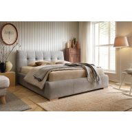   Aston kárpitozott ágy - 106 cm magas fejvéggel - 160 X 200 fekvőfelület