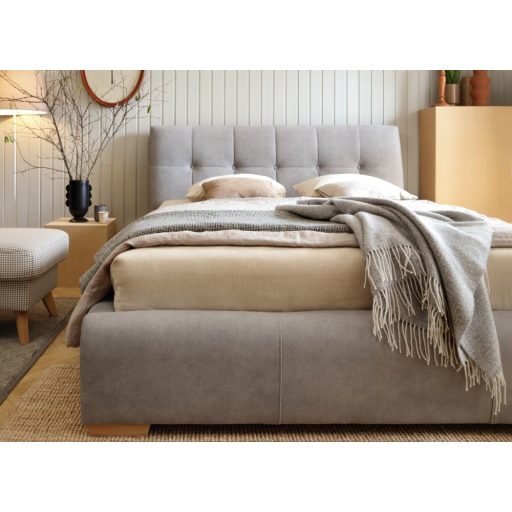 Aston kárpitozott ágy - 106 cm magas fejvéggel - 160 X 200 fekvőfelület