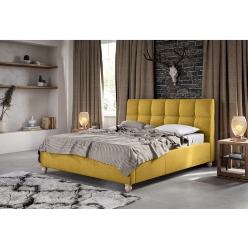 Aston kárpitozott ágy - 106 cm magas fejvéggel - 160 X 200 fekvőfelület