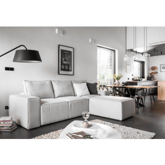 Sila ágyazható dán design sarokkanapé - jobbos