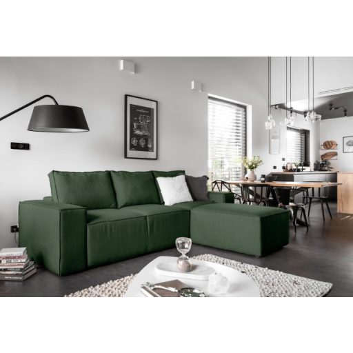 Sila ágyazható dán design sarokkanapé - jobbos