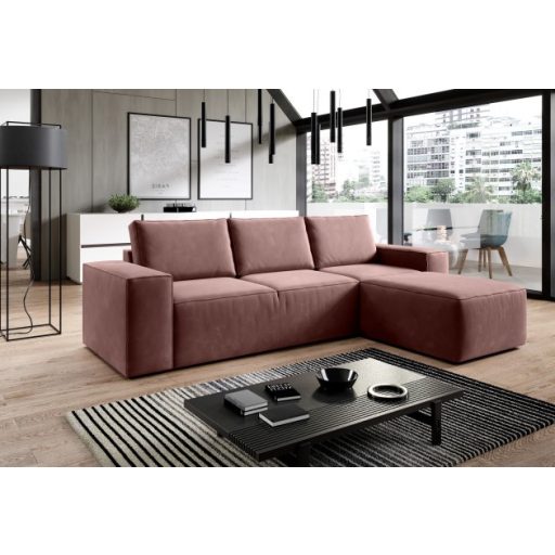 Sila ágyazható dán design sarokkanapé - jobbos