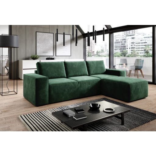 Sila ágyazható dán design sarokkanapé - jobbos