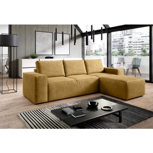 Sila ágyazható dán design sarokkanapé - jobbos