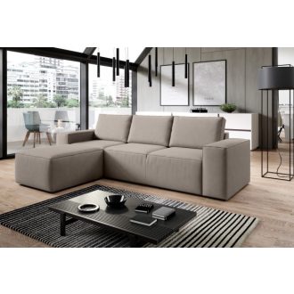 Sila ágyazható dán design sarokkanapé - balos