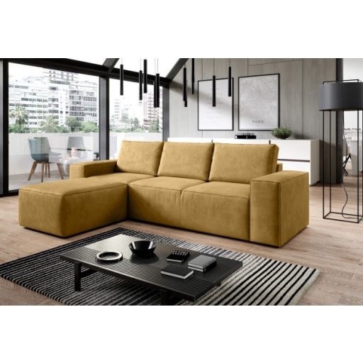 Sila ágyazható dán design sarokkanapé - balos