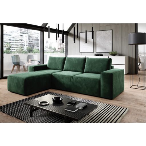 Sila ágyazható dán design sarokkanapé - balos
