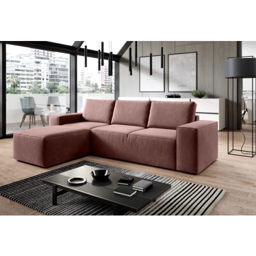 Sila ágyazható dán design sarokkanapé - balos