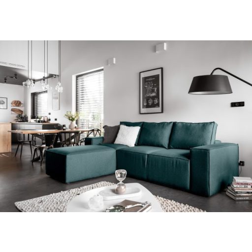 Sila ágyazható dán design sarokkanapé - balos