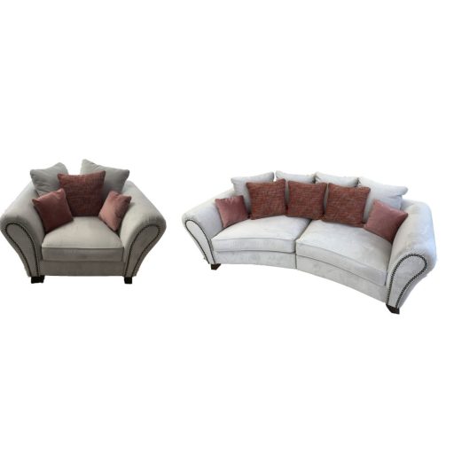 Bayamo kanapé+fotel szett Dolce10 világosszürke színben kiállítási kedvezménnyel