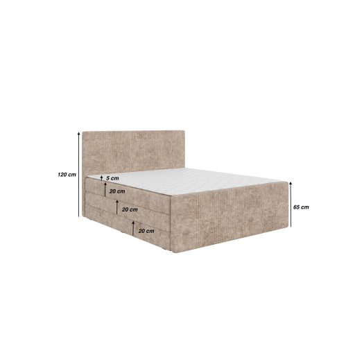 Begiamo boxspring ágy ágyneműtartóval 120 X 200