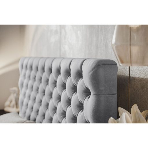 Békéscsaba ágykeret 180 X 200 fekvőfelület, ágyráccsal és ágyneműtartóval, Amor04 bézs Expressz szállítással