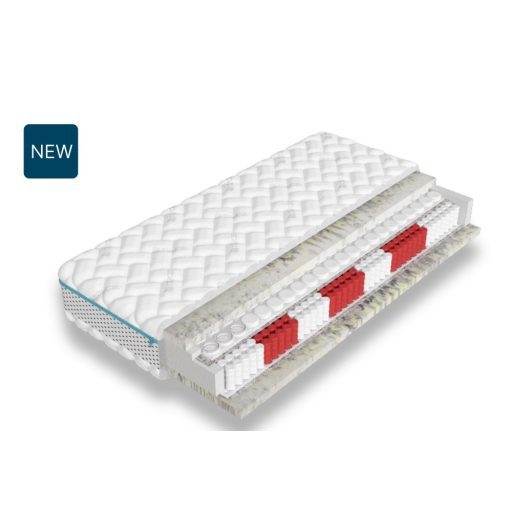 Prémium kétszintű Top pocket - multi táskarugós matrac  140 X 200 cm - Blue