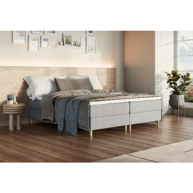 Fejtámla nélküli alacsony boxspring ágy 140 X 200