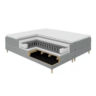 Fejtámla nélküli alacsony boxspring ágy 200 X 200