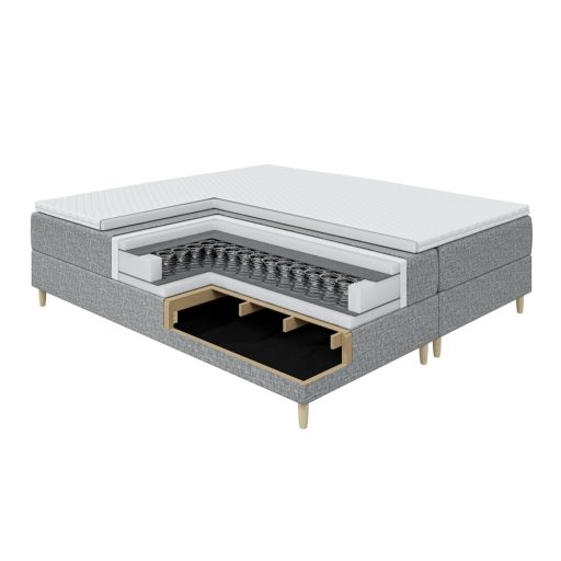 Fejtámla nélküli alacsony boxspring ágy 120 X 200