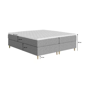 Fejtámla nélküli boxspring ágy 200 X 200