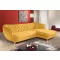 Chesterfield Retro L-alakú ágyazható sarokkanapé - jobbos - nyitott