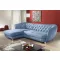 Chesterfield Retro L-alakú ágyazható sarokkanapé - balos - nyitott