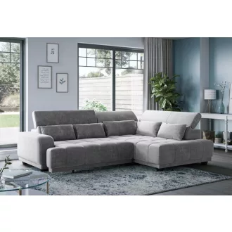   Jade L-alakú sarokkanapé - jobbos - nyitott - 270 cm X 203 cm - elektromosan mélyíthető ülőfelülettel 